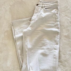 Mango white ripped jeans